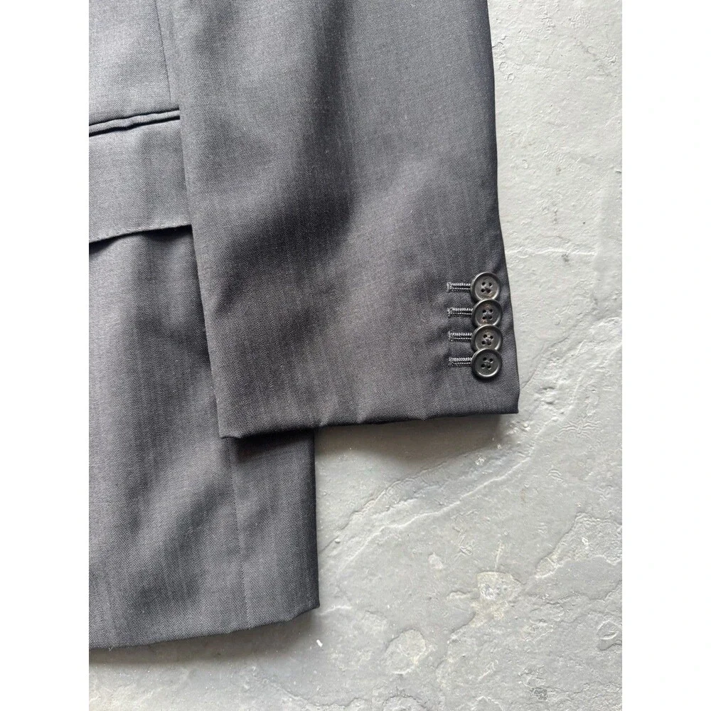 Gucci Tom Ford Striped Rayon Blazer 42 Black